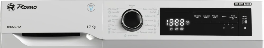 sušička prádla s tepelným čerpadlem Romo RHD2077A