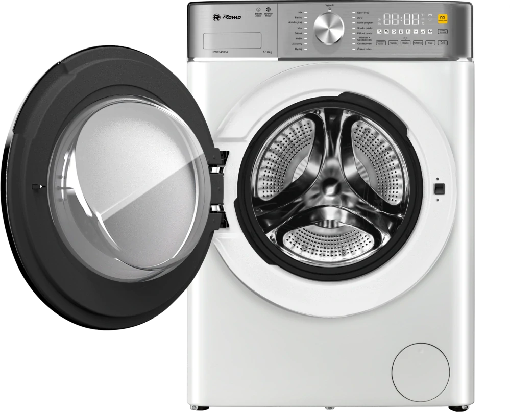 pračka předem plněná Romo RWF34100A - Automatické dávkování pracích prostředků a aviváže AutoDose