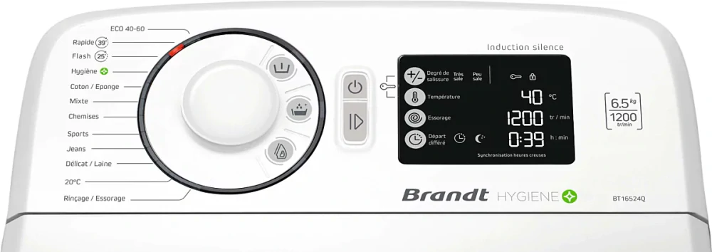pračka vrchem plněná Brandt BT16524Q