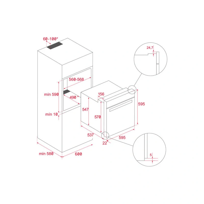 vestavná trouba Teka NEO HSB 6460 FBK