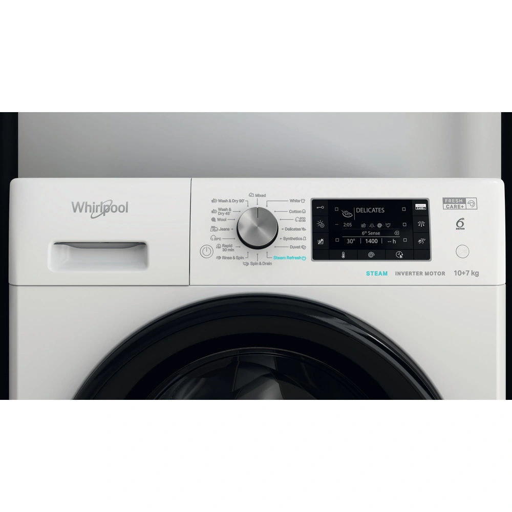 pračka se sušičkou Whirlpool FFWDD 1076258 BV EU