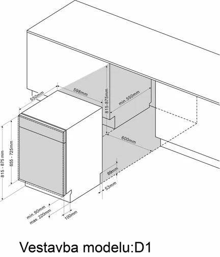 vestavná myčka 60 cm Lord D1-02