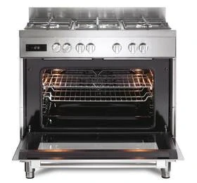 kombinovaný sporák Haier HGM95TC1XS nerez š.90 cm