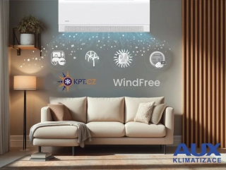 Vnitřní jednotka pro MULTISPLIT AUX C-Smart 3,5 kW Wind Fine AUX-12CA/I_(UV)